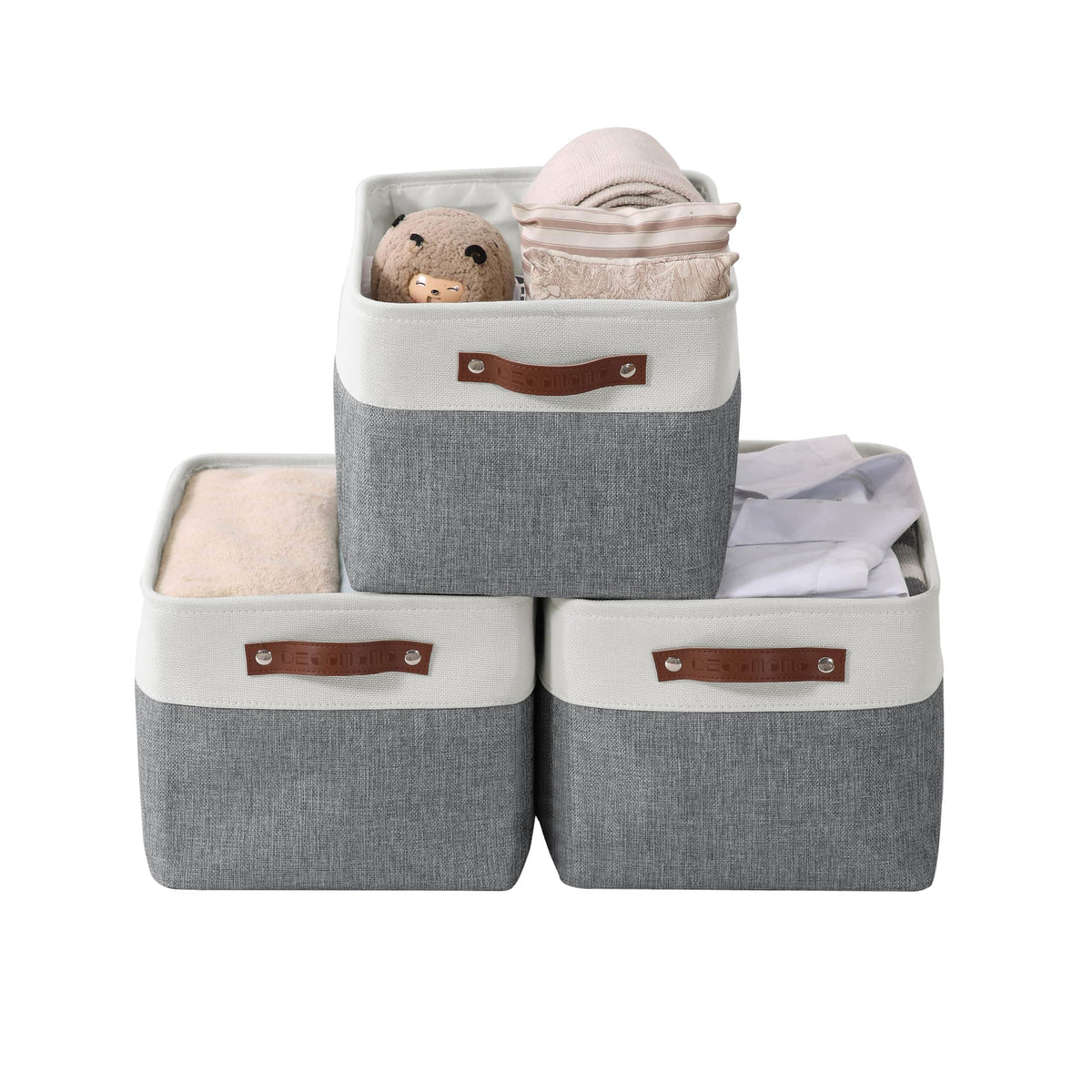 DECOMOMO Storage Bins, Large Fabric Storage Baskets for Shelves 1 Pack