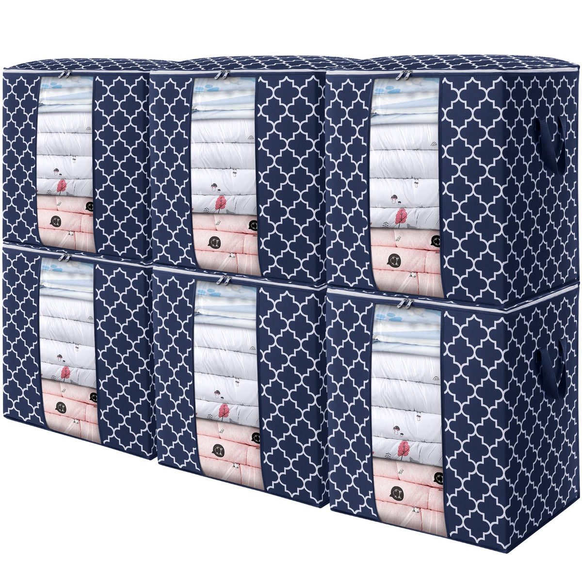 Storage Bags 3 Pack 100L Clothes Organization and Storage Containers