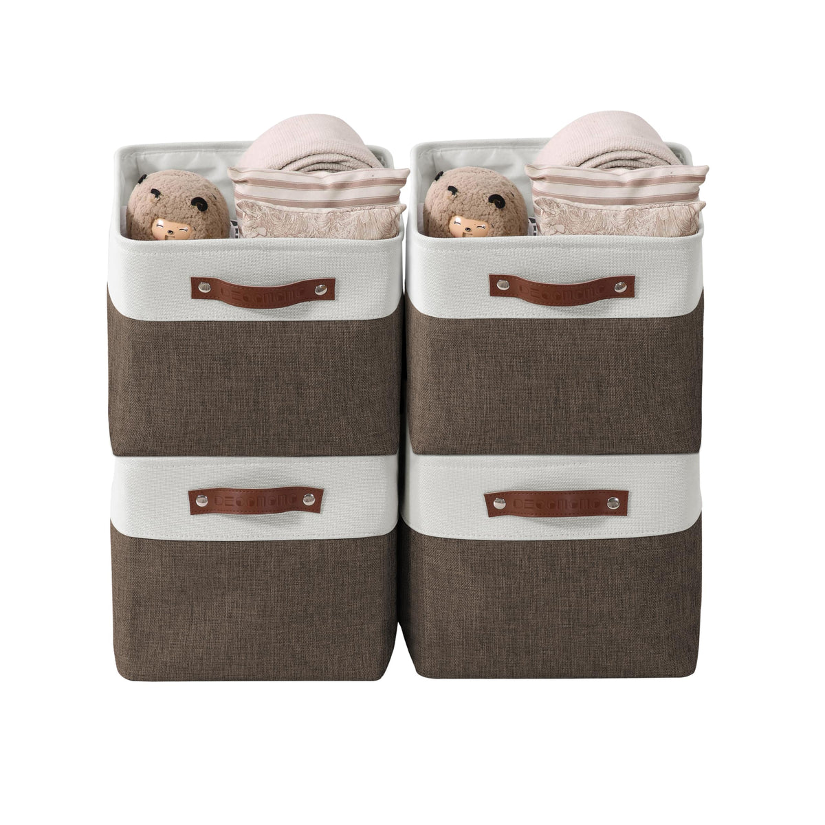 DECOMOMO Storage Bins, Large Fabric Storage Baskets for Shelves 1 Pack