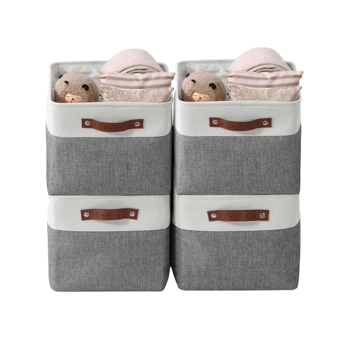 DECOMOMO Storage Bins, Large Fabric Storage Baskets for Shelves 1 Pack