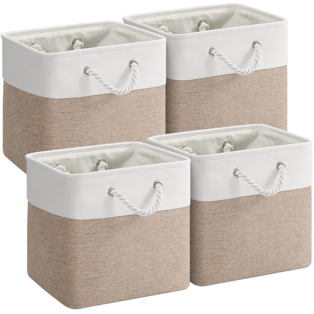 15.7x11.8x8.26 Inch Fabric Large Storage Bins with Handles 3 Pack