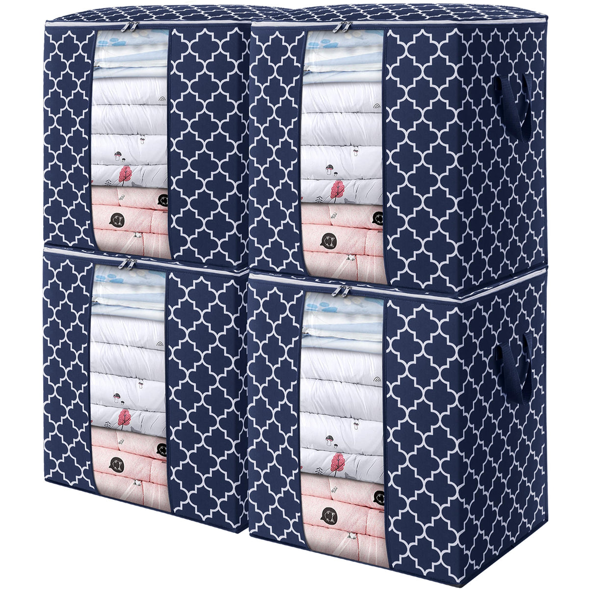 Storage Bags 3 Pack 100L Clothes Organization and Storage Containers