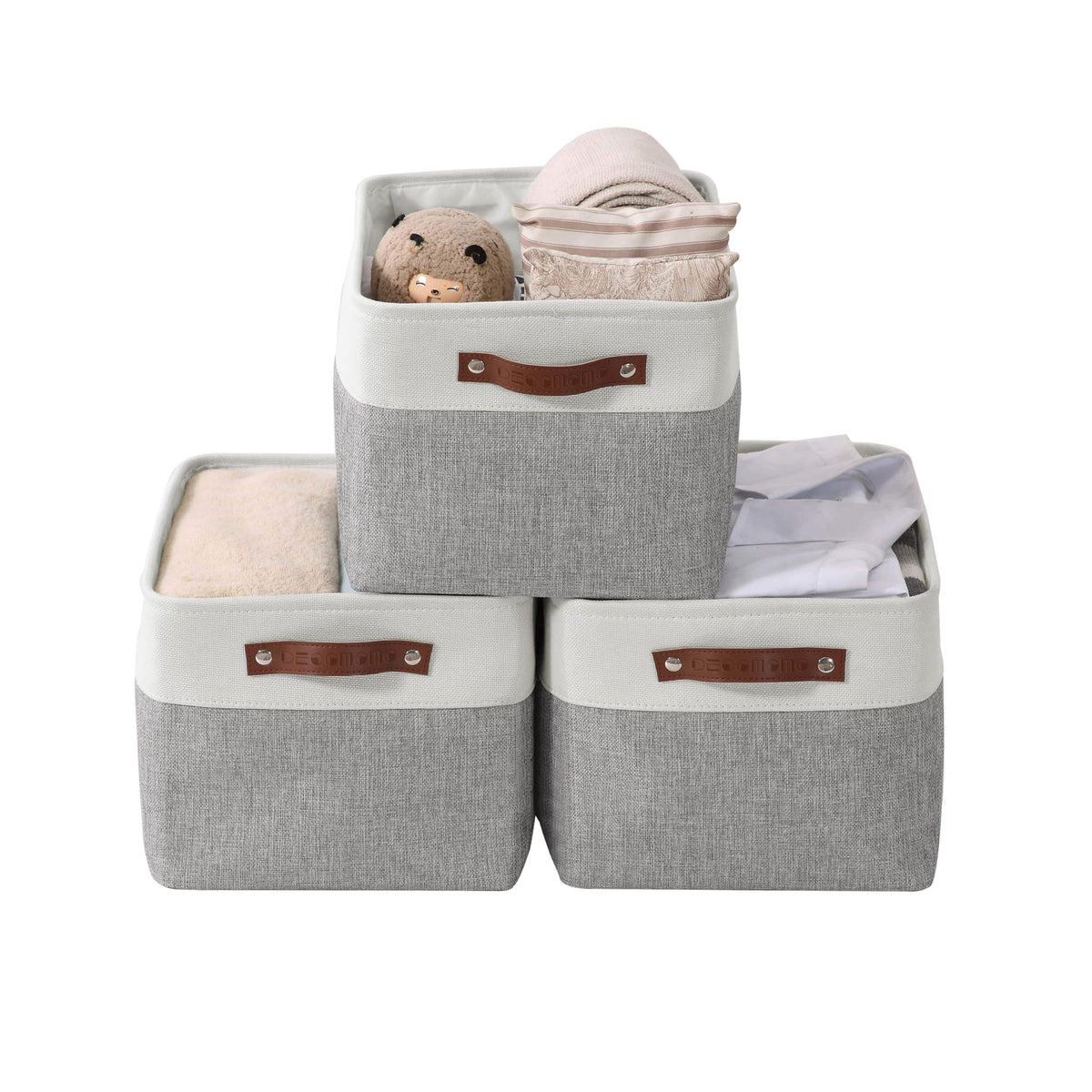 DECOMOMO Storage Bins, Large Fabric Storage Baskets for Shelves 1 Pack