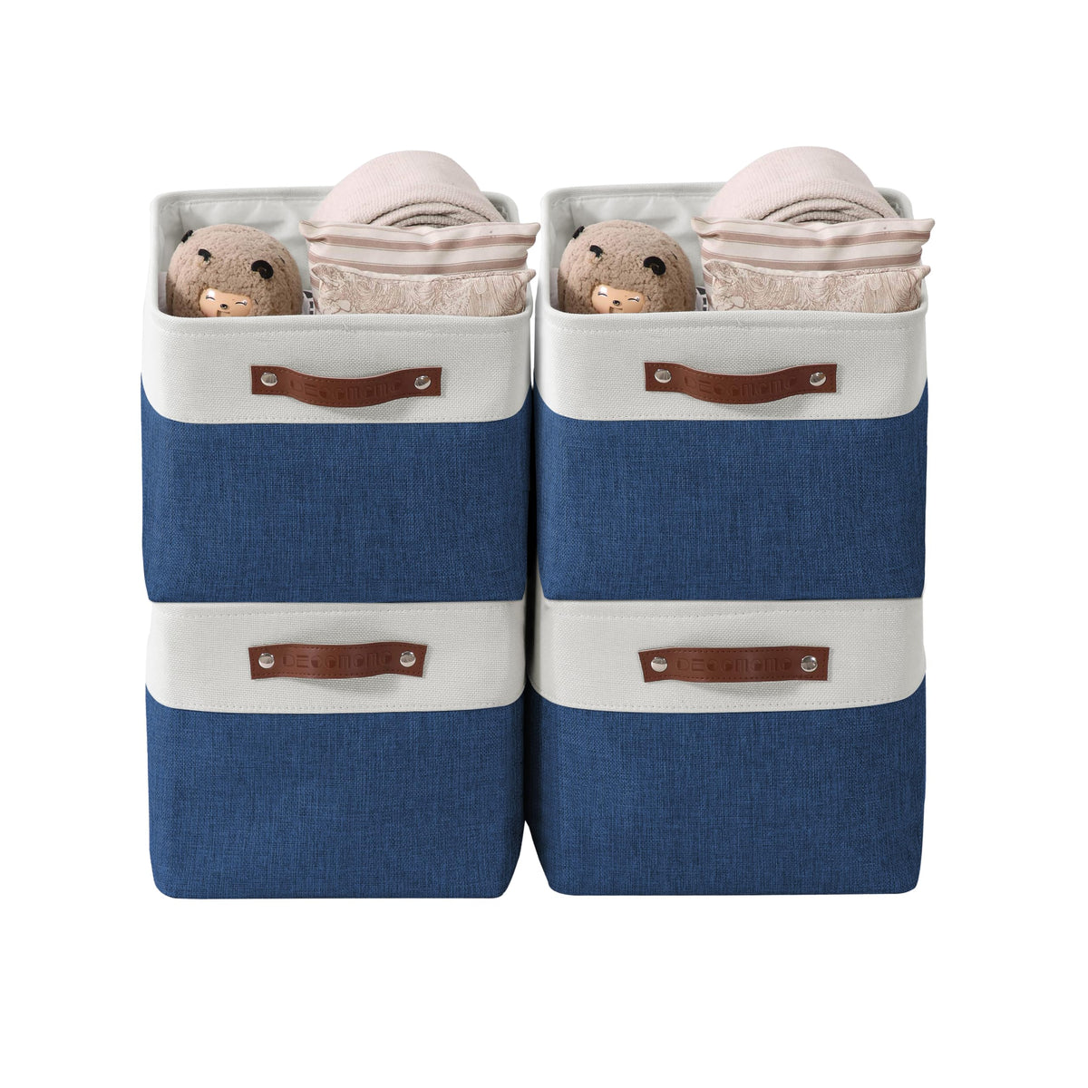 DECOMOMO Storage Bins, Large Fabric Storage Baskets for Shelves 1 Pack