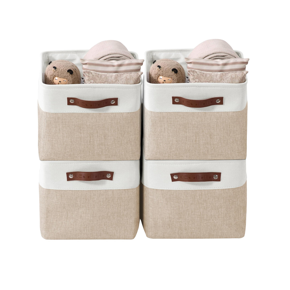 DECOMOMO Storage Bins, Large Fabric Storage Baskets for Shelves 1 Pack