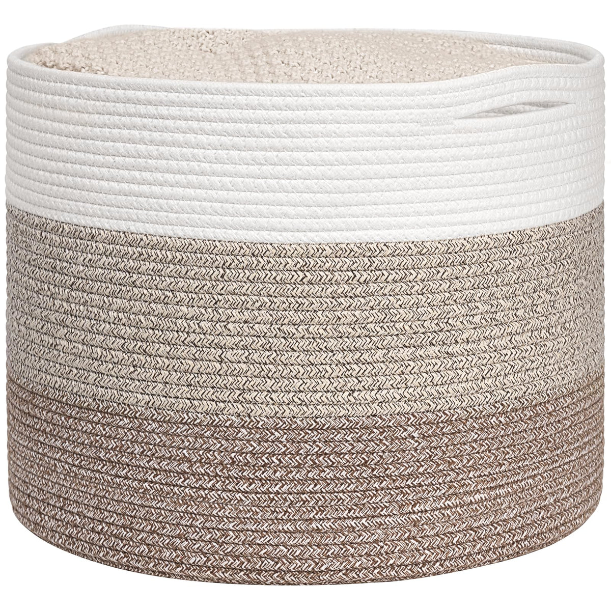 Goodpick Woven Rope Basket for Blankets Fit Nursery & Living Room, 45L
