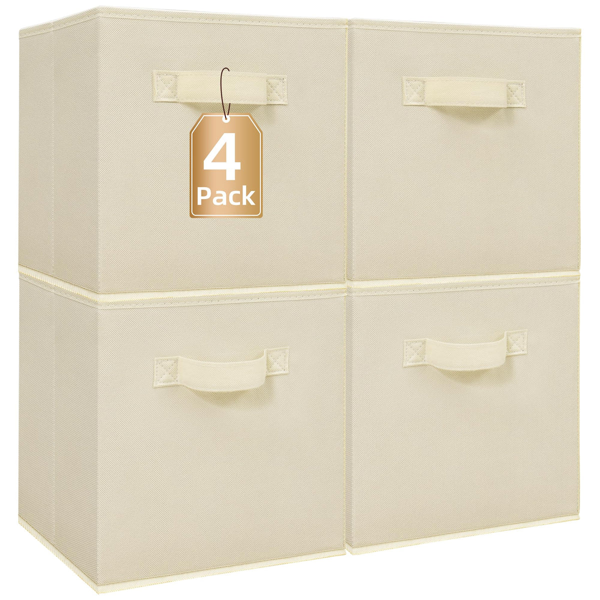 STORAGE MANIAC Storage Cubes, 11 Inch 6 Pack Collapsible Fabric Shelf Bins