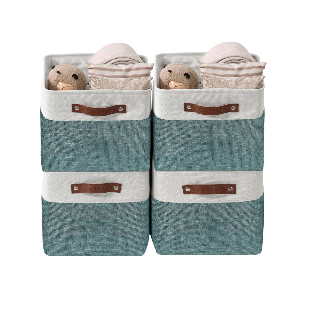 DECOMOMO Storage Bins, Large Fabric Storage Baskets for Shelves 1 Pack