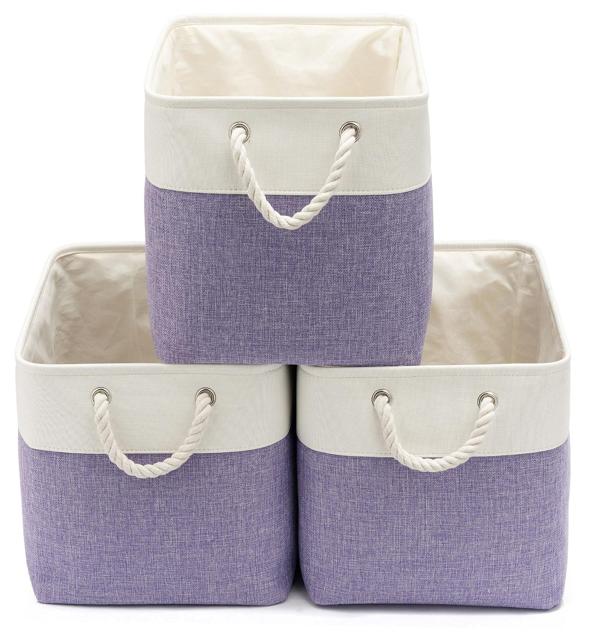 15.7x11.8x8.26 Inch Fabric Large Storage Bins with Handles 3 Pack
