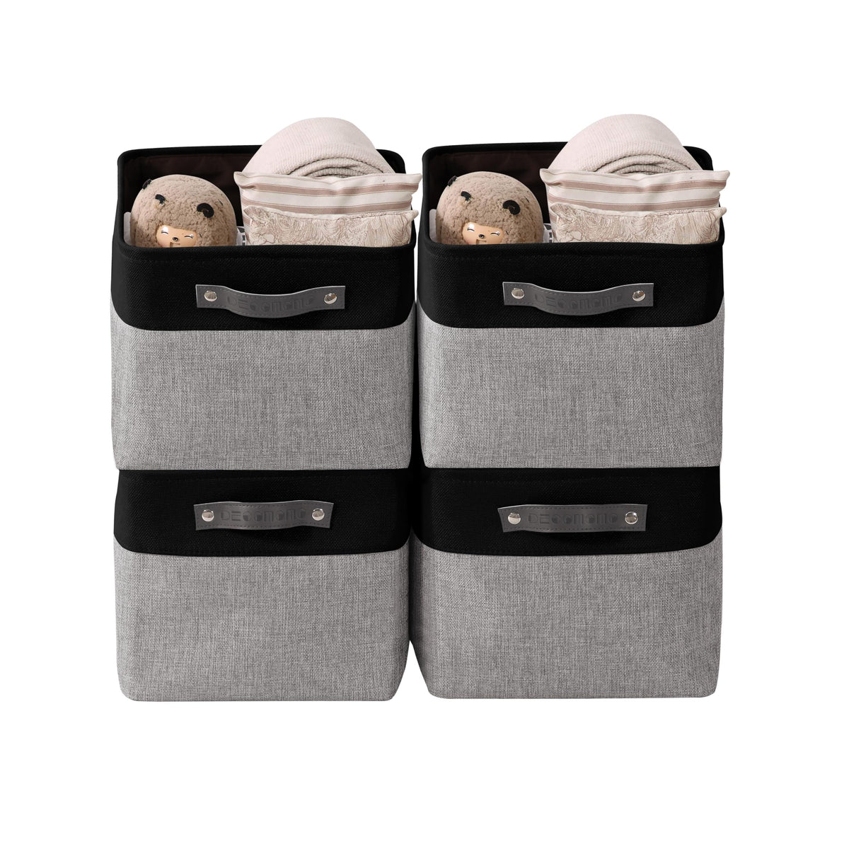 DECOMOMO Storage Bins, Large Fabric Storage Baskets for Shelves 1 Pack