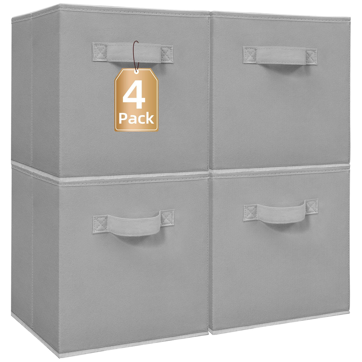 STORAGE MANIAC Storage Cubes, 11 Inch 6 Pack Collapsible Fabric Shelf Bins
